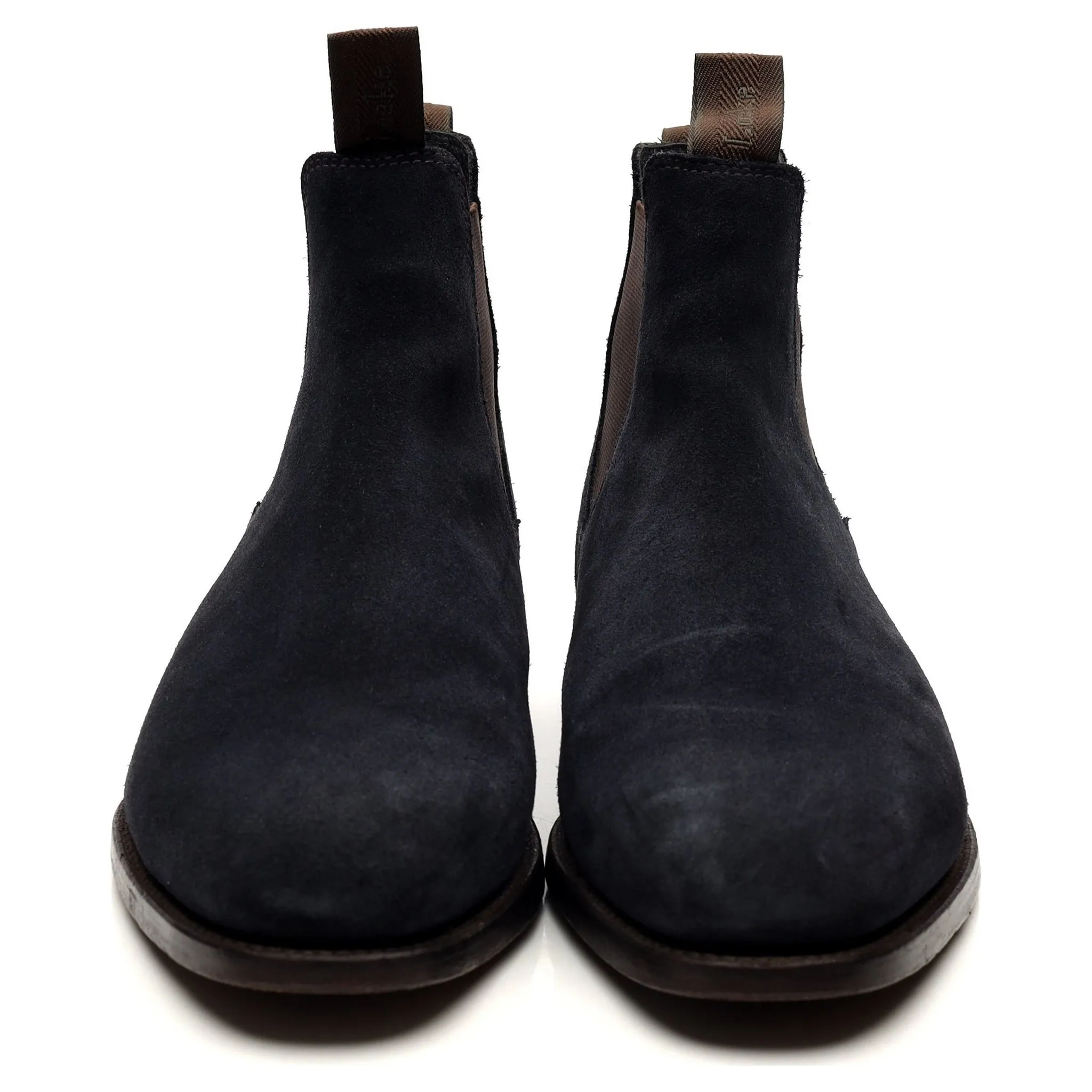 1880 'Apsley' Navy Blue Suede Chelsea Boots UK 7.5 G