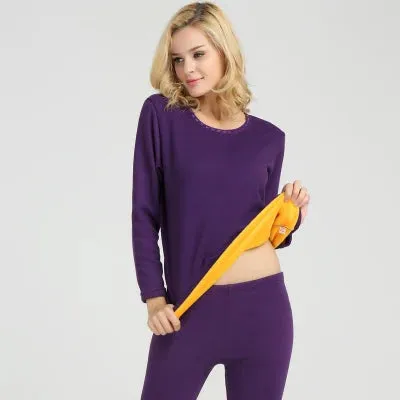 2 Piece Big Size Thermal Fleece Underwear in L to 6XL