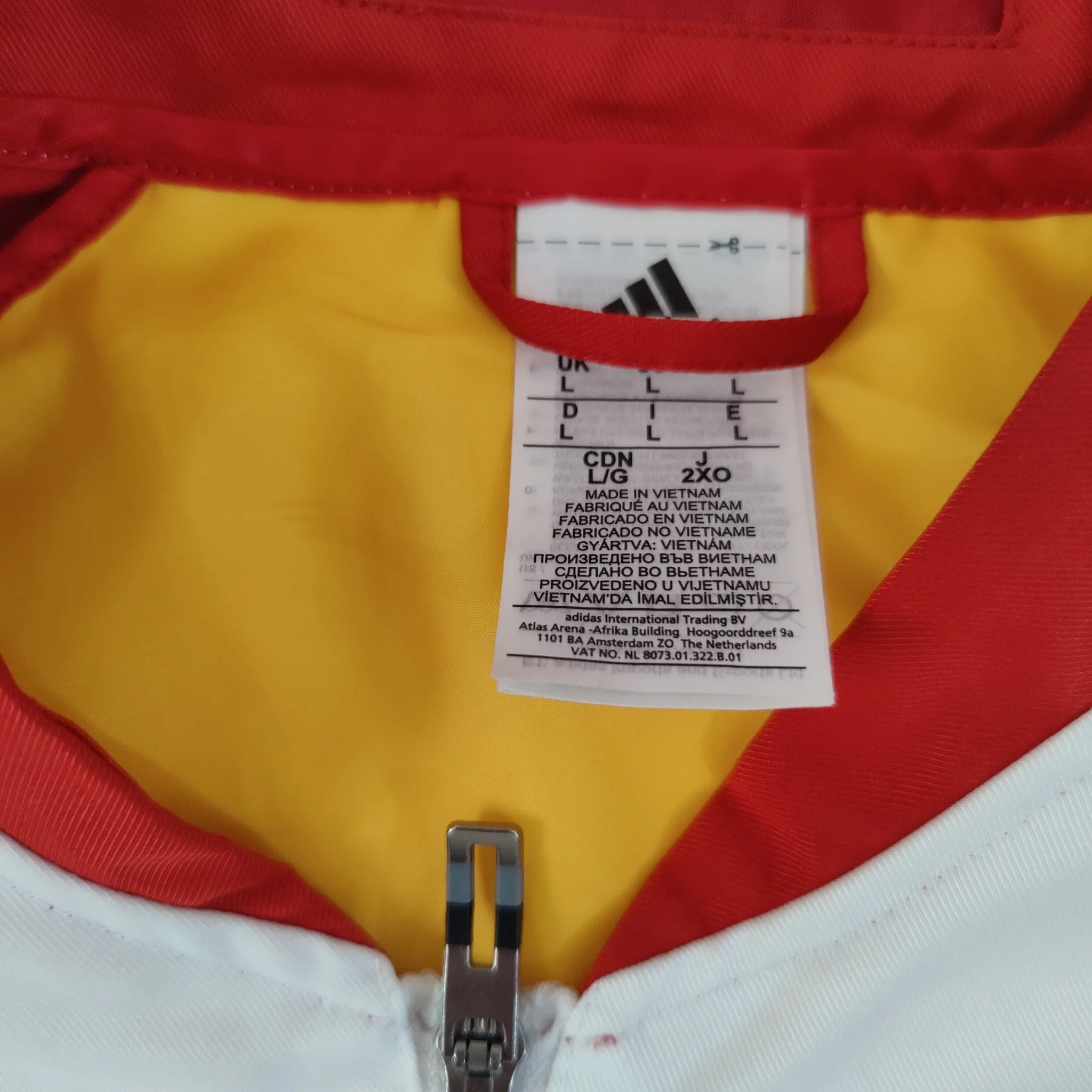 2016 Spain Adidas anthem jacket