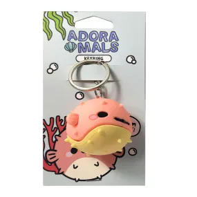 3D PVC Keychain - Adoramals Puff the Puffer Fish KEY278