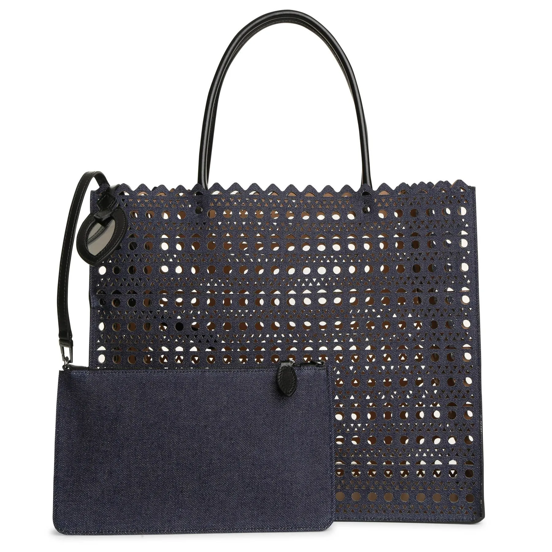 Alaïa Garance 16 denim tote bag