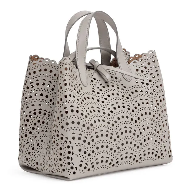 Alaïa Light grey laser cut tote bag