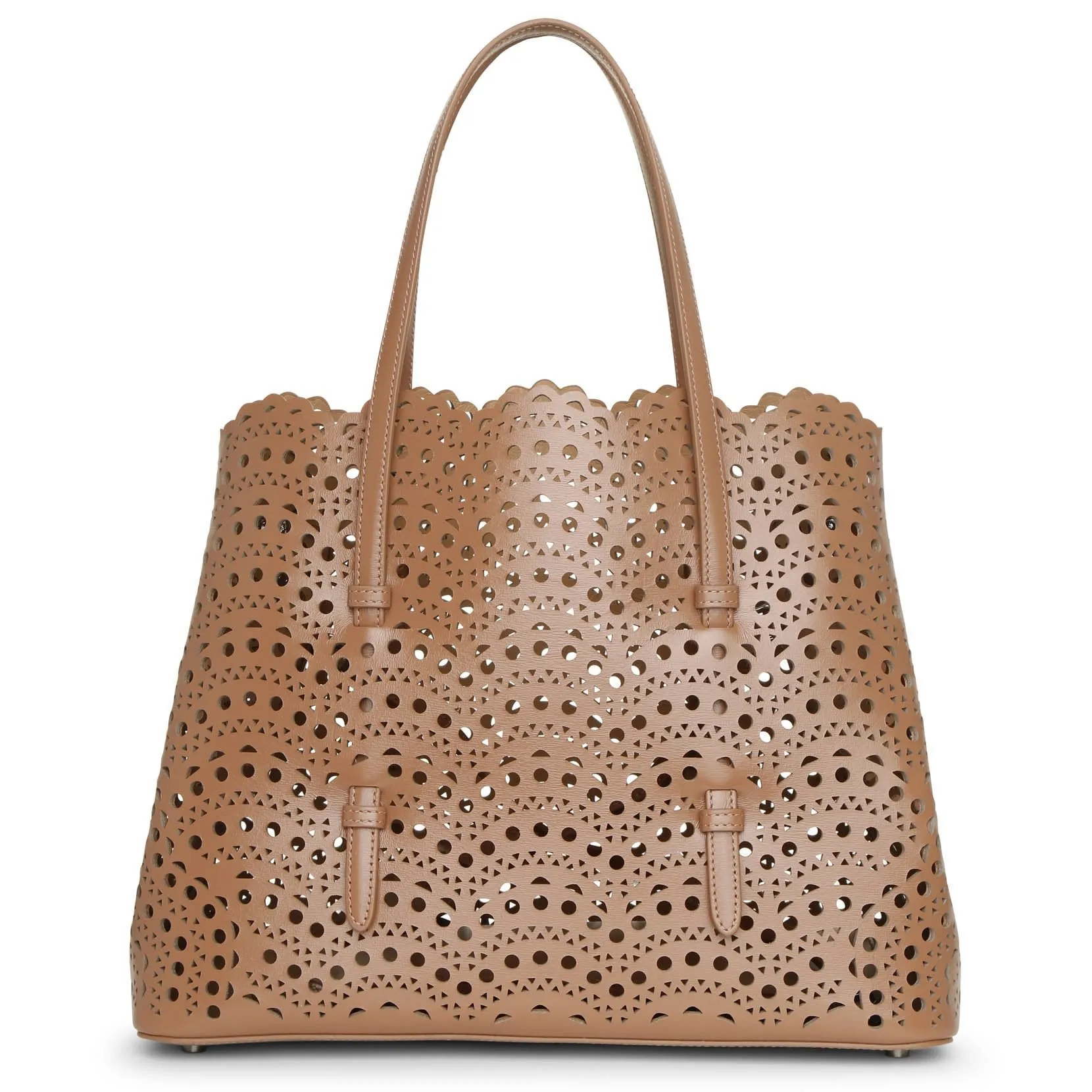 Alaïa Mina 32 dark nude tote bag