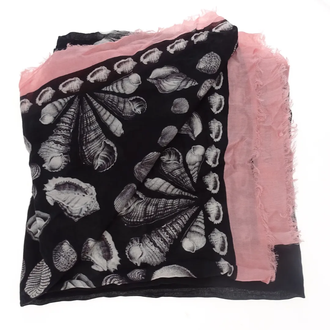 Alexander McQueen Seashell Scarf, Modal & Wool Blend