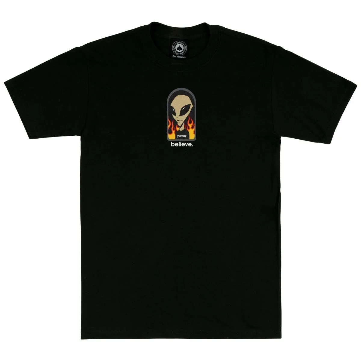 Alien Workshop x Thrasher Magazine Believe S/S Tee Black