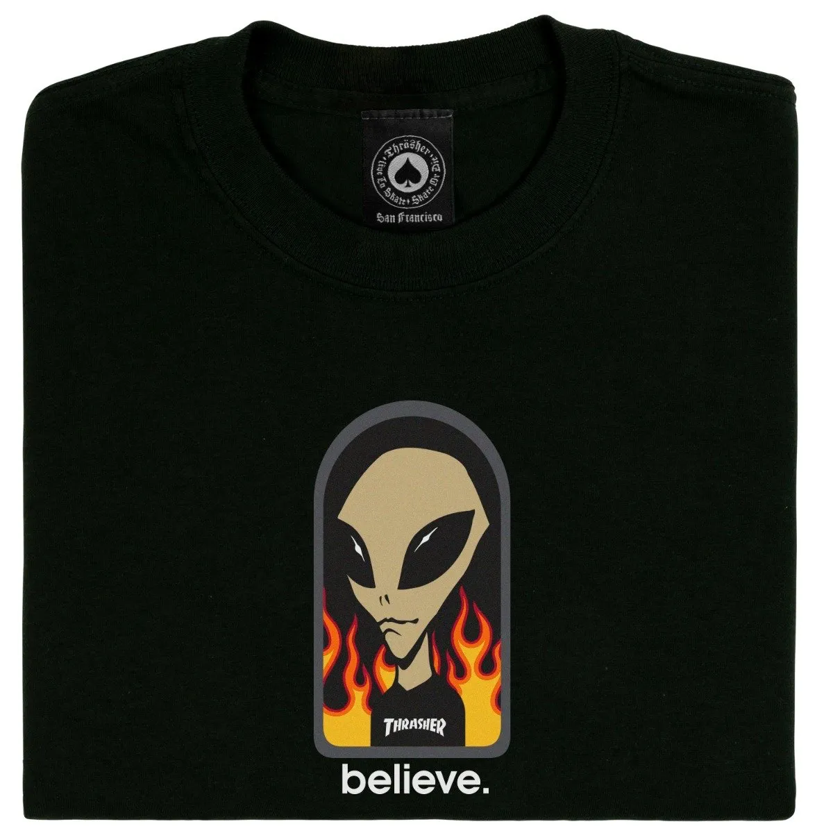 Alien Workshop x Thrasher Magazine Believe S/S Tee Black