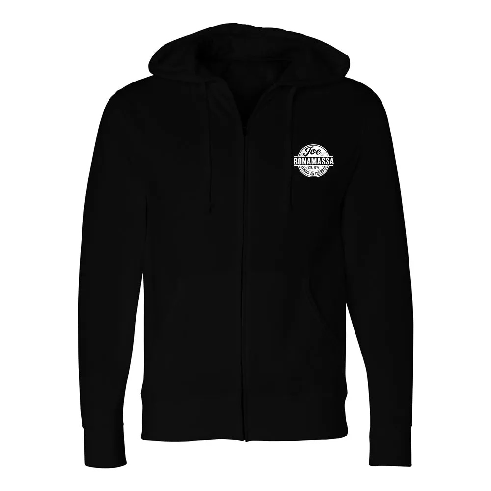 Always On The Road Stamp Zip-Up Hoodie (Unisex)