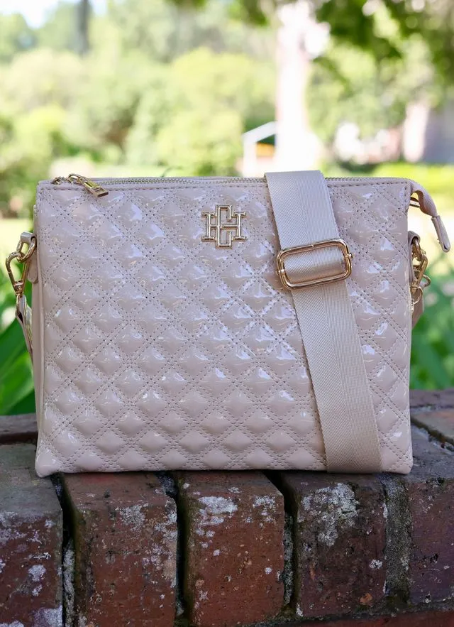 Ariana Crossbody Nude Patent SQ