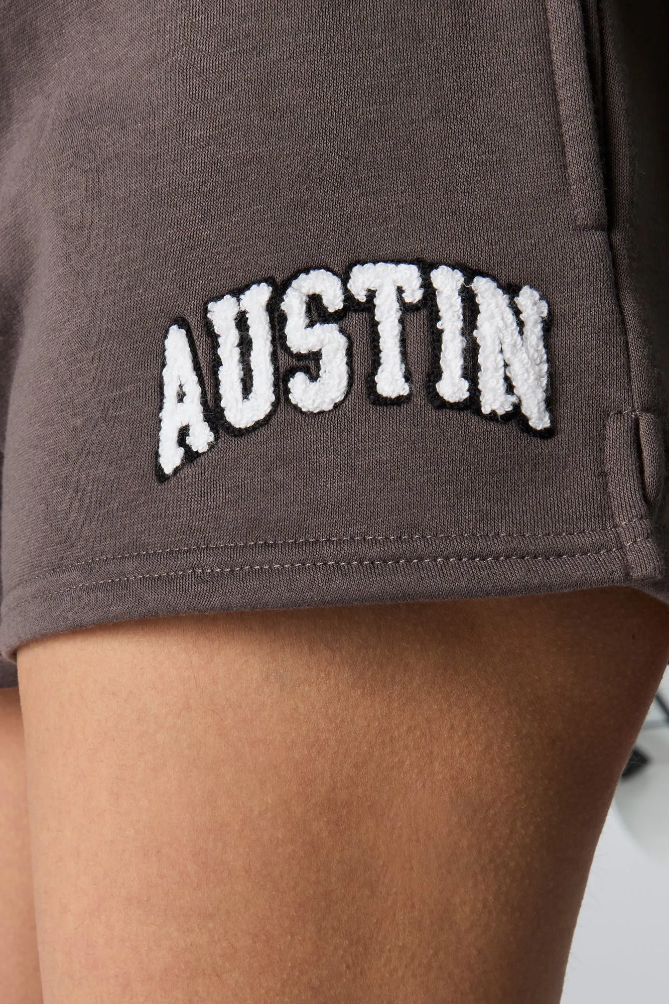 Austin Chenille Embroidered Fleece Shorts