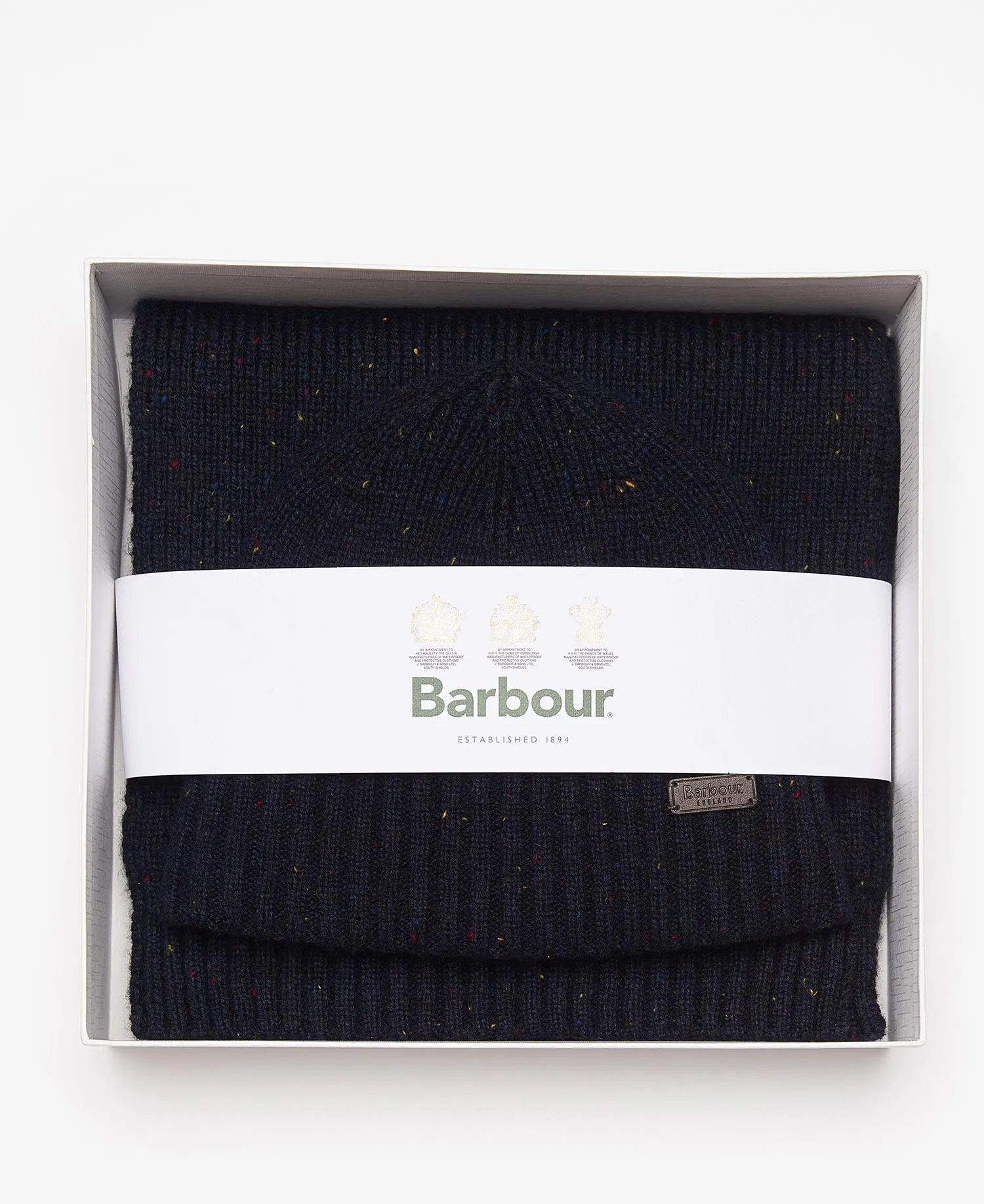 Barbour Men's Carlton Fleck Beanie and Scarf Set