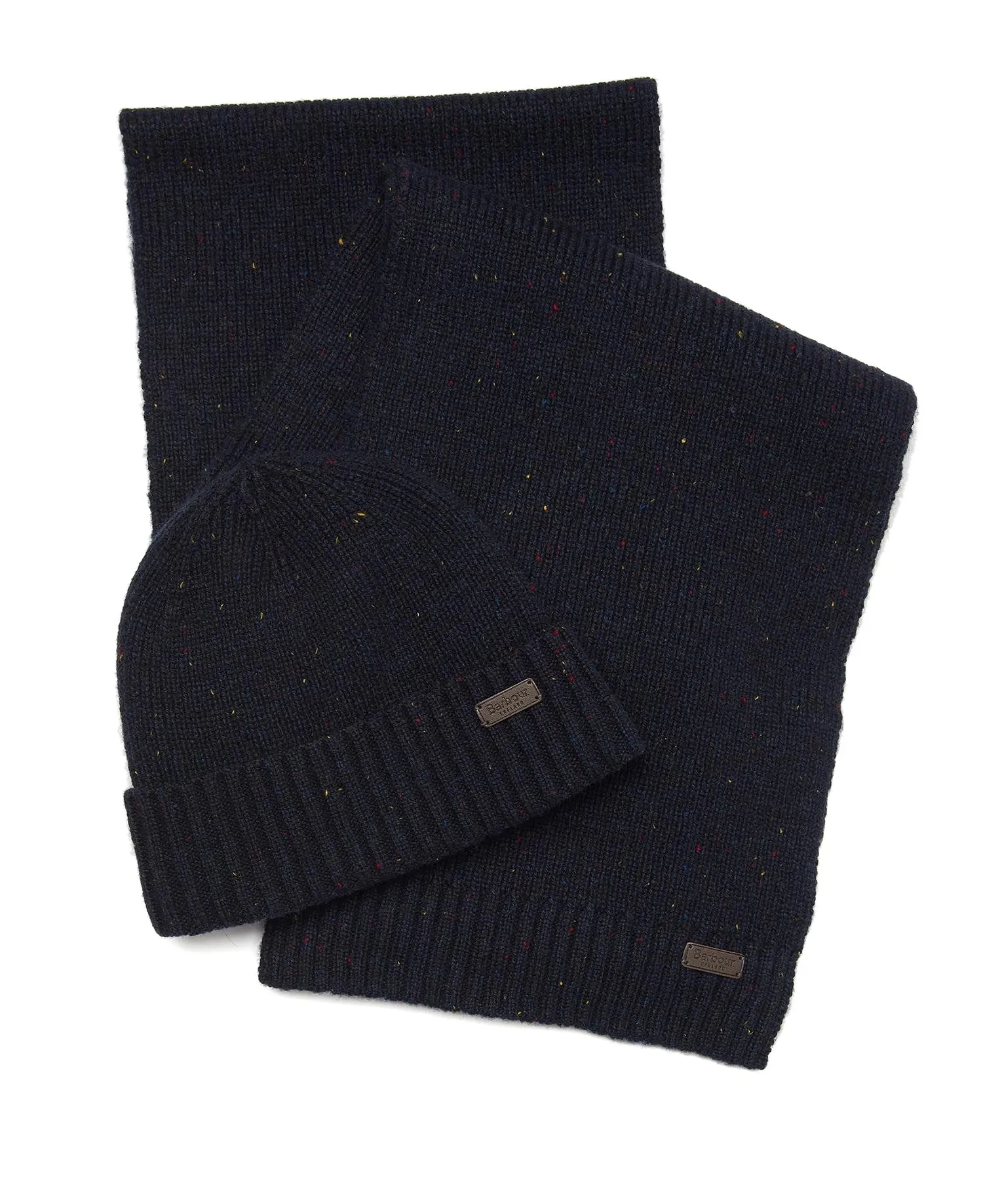 Barbour Men's Carlton Fleck Beanie and Scarf Set