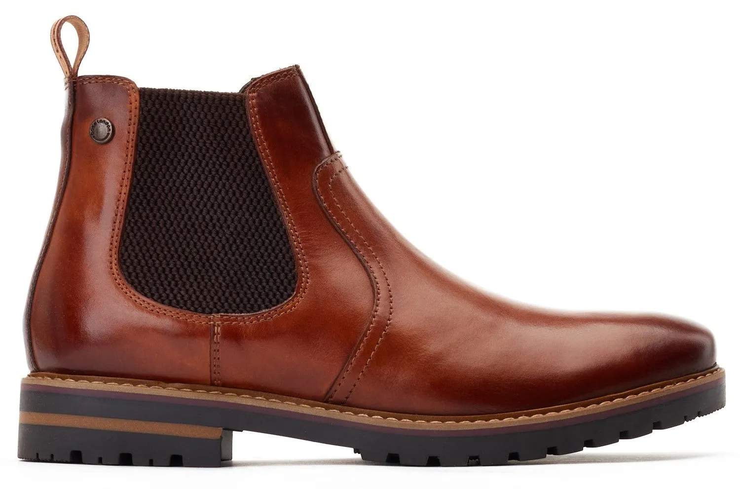 Base London Cutler Washed Leather Chelsea Boot