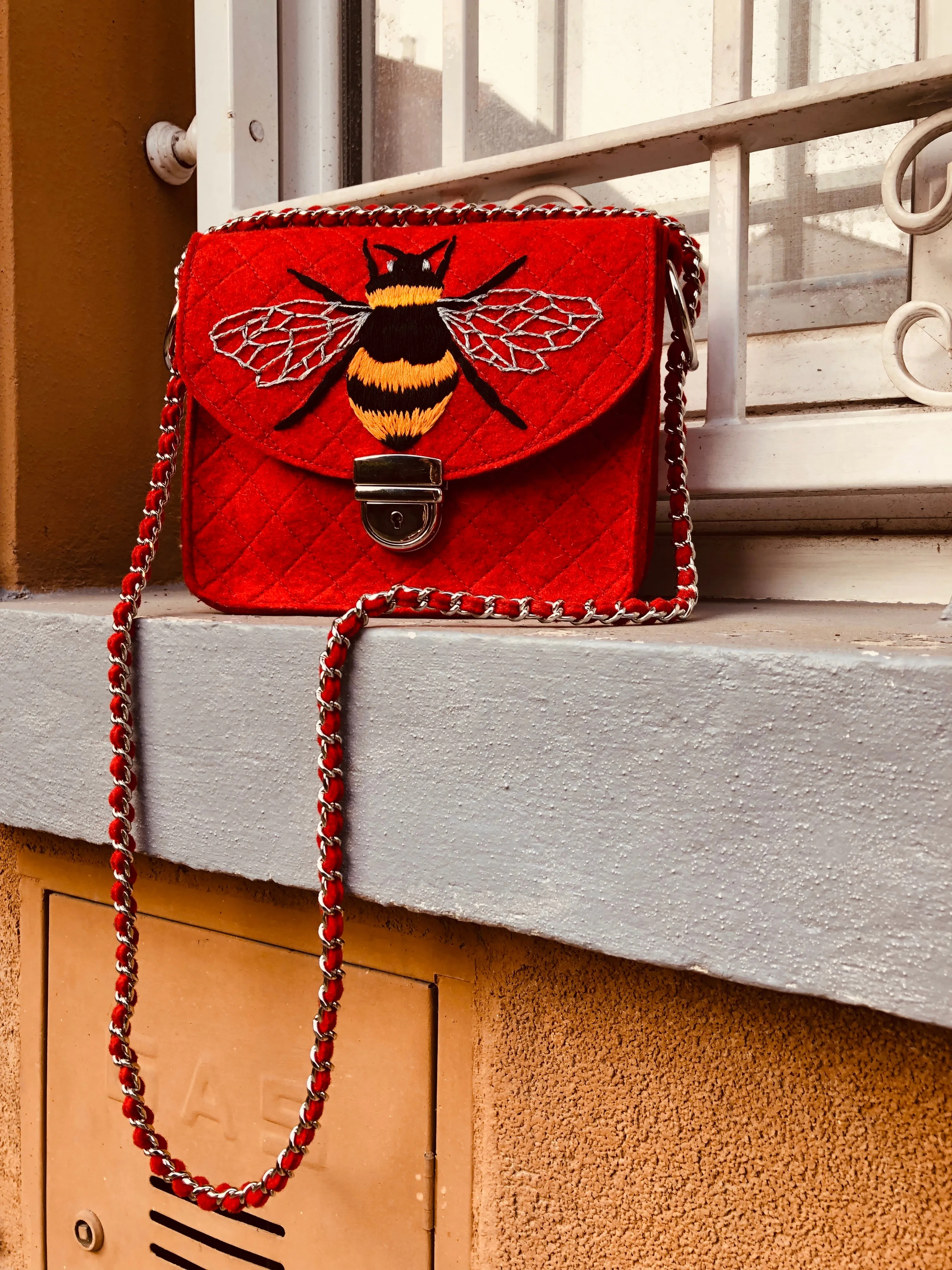 Bee You Bag - Handcrafted Embroidered Designs