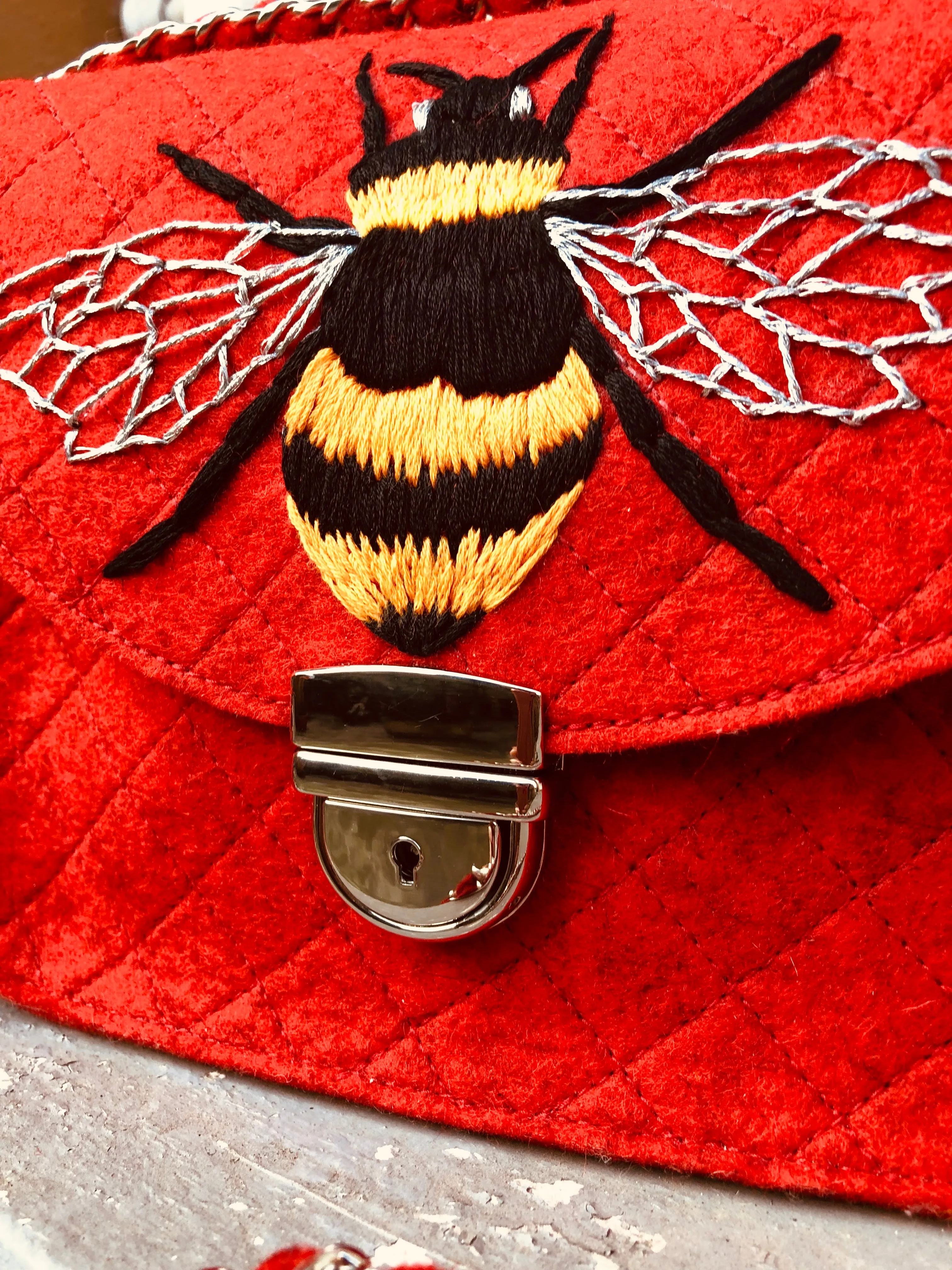 Bee You Bag - Handcrafted Embroidered Designs