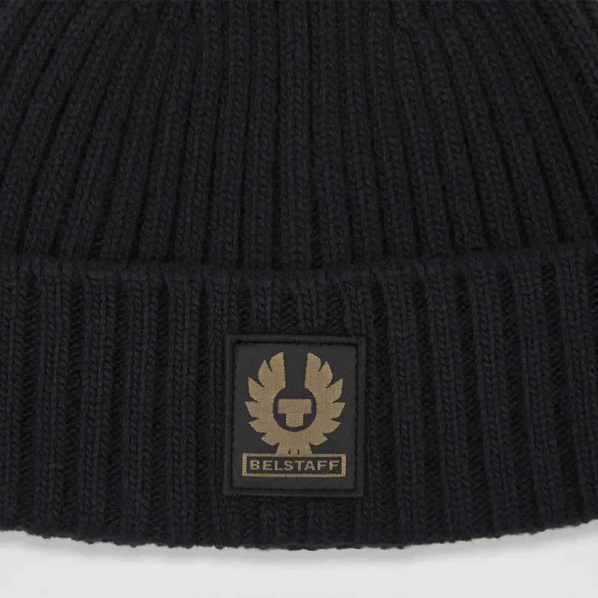 Belstaff Black Lambswool Beanie Watch