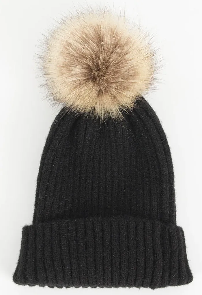 Black Bunny Beanie Hat