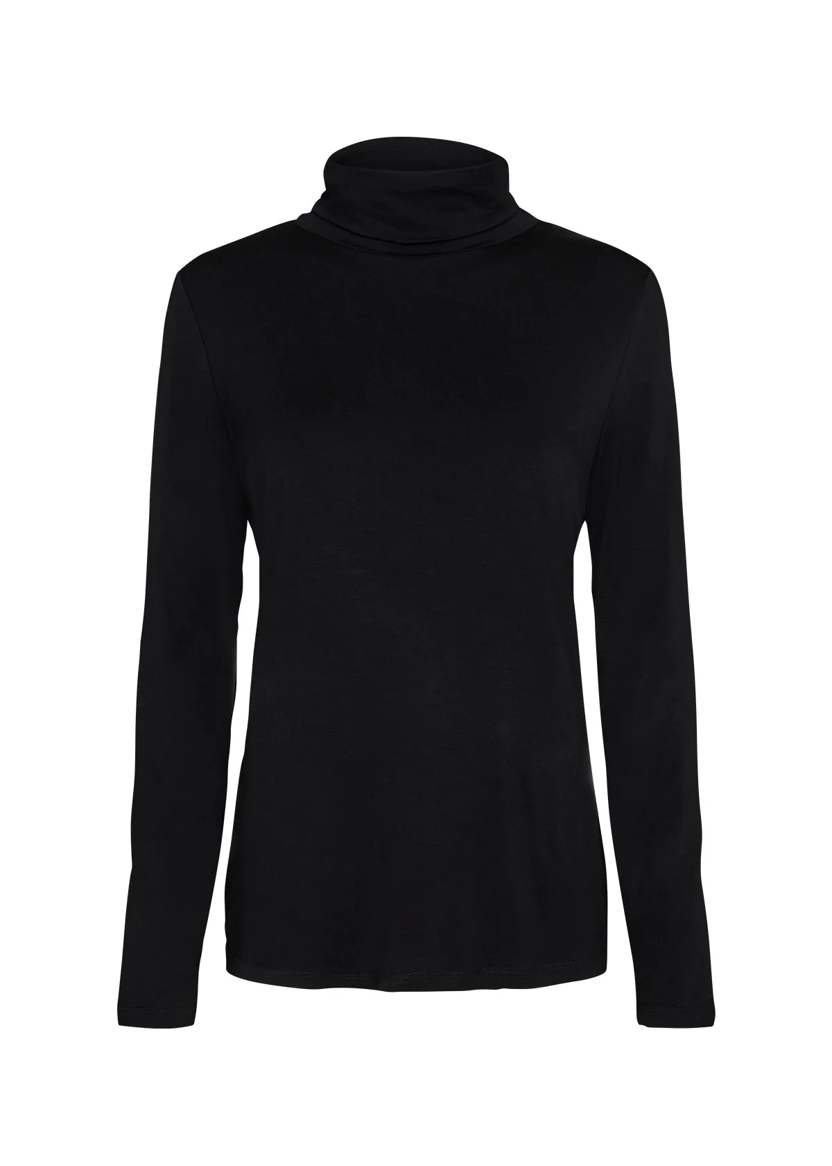 Black Long Sleeve Polo Neck Soya Concept