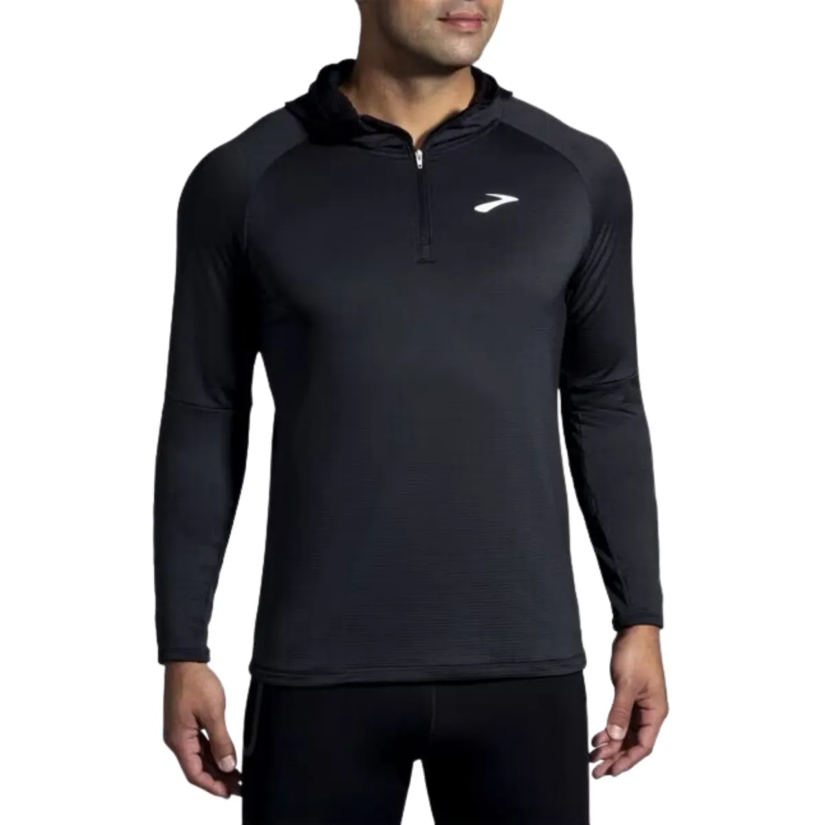 Black Thermal Sweatshirt - Brooks Notch 2.0