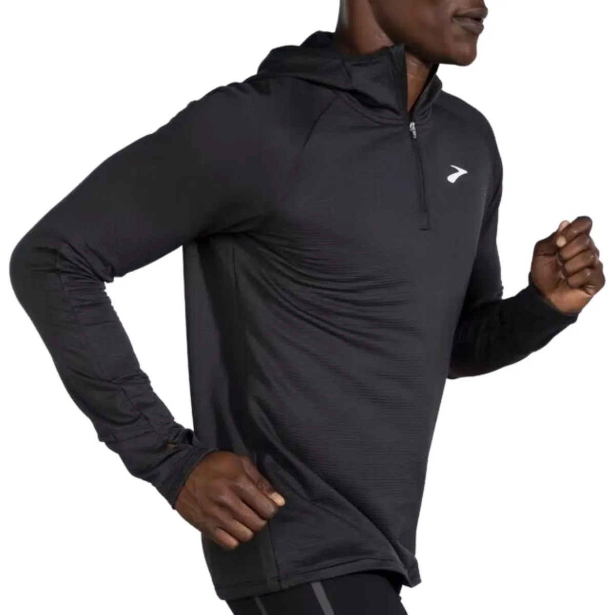 Black Thermal Sweatshirt - Brooks Notch 2.0