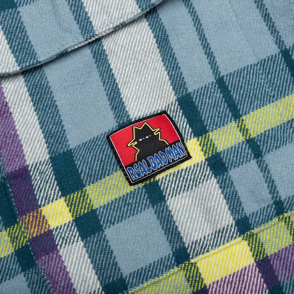 Blue Work Flannel Shirt