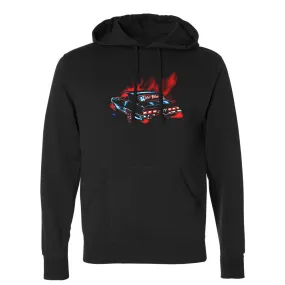 Blues In Overdrive Pullover Hoodie (Unisex)