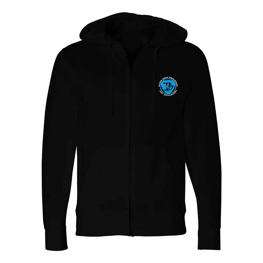 Blues Rock Worldwide Zip-Up Hoodie (Unisex)