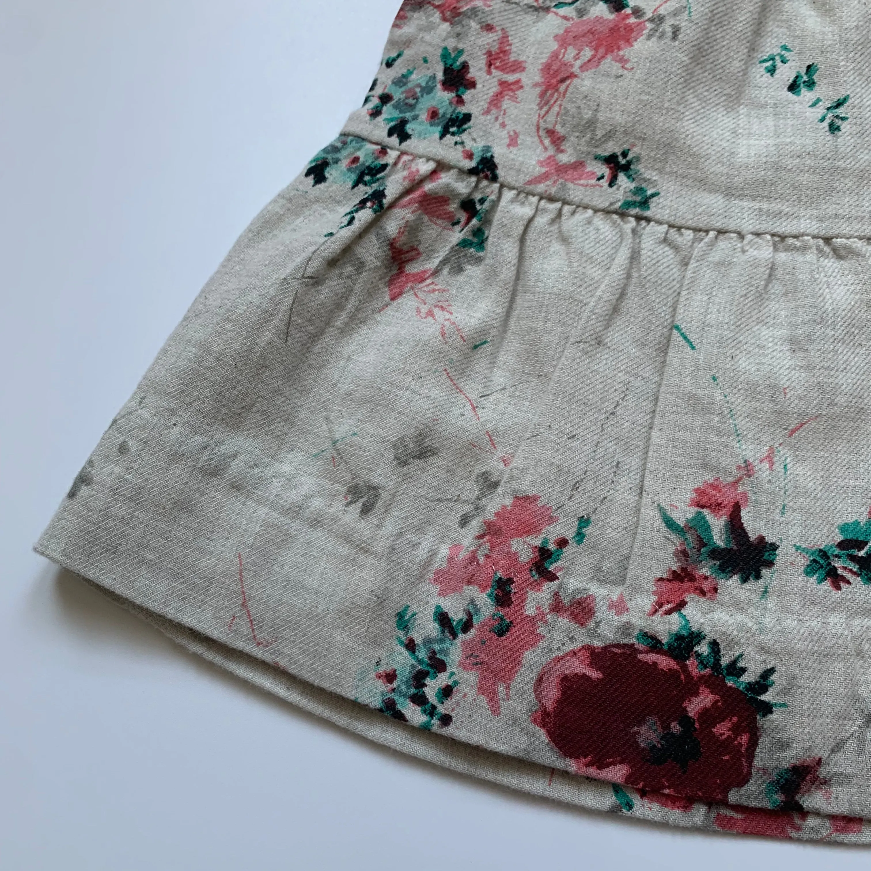 Bonpoint Rose Print Skirt - 4 Years - Brand New