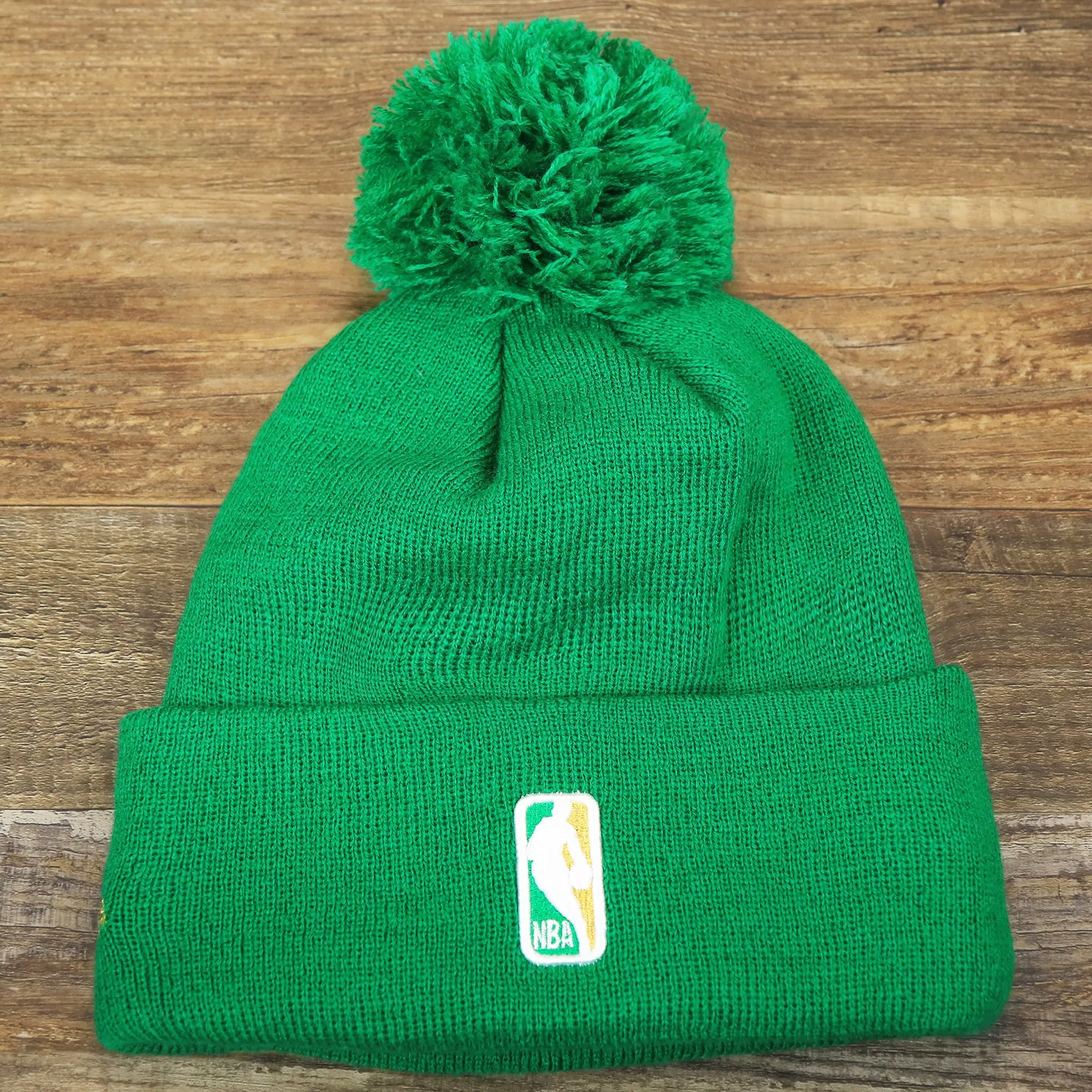 Boston Celtics Metallic Gold Clover Winter Beanie - Green Beanie | NBA City Series