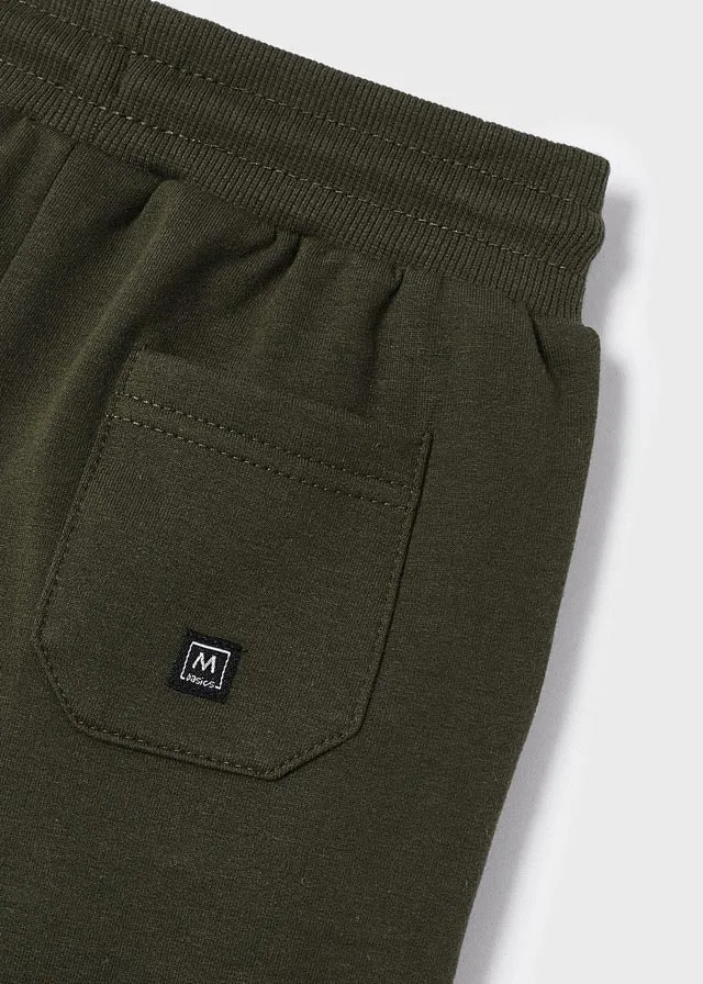 Boys' Forest Green Cuffed Fleece Trousers