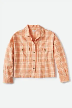 Brixton Bowery Flannel - Dusty Coral - Shop Now