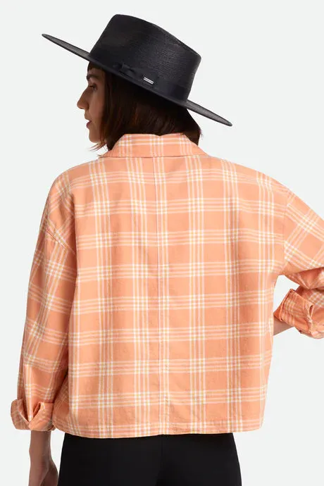 Brixton Bowery Flannel - Dusty Coral - Shop Now