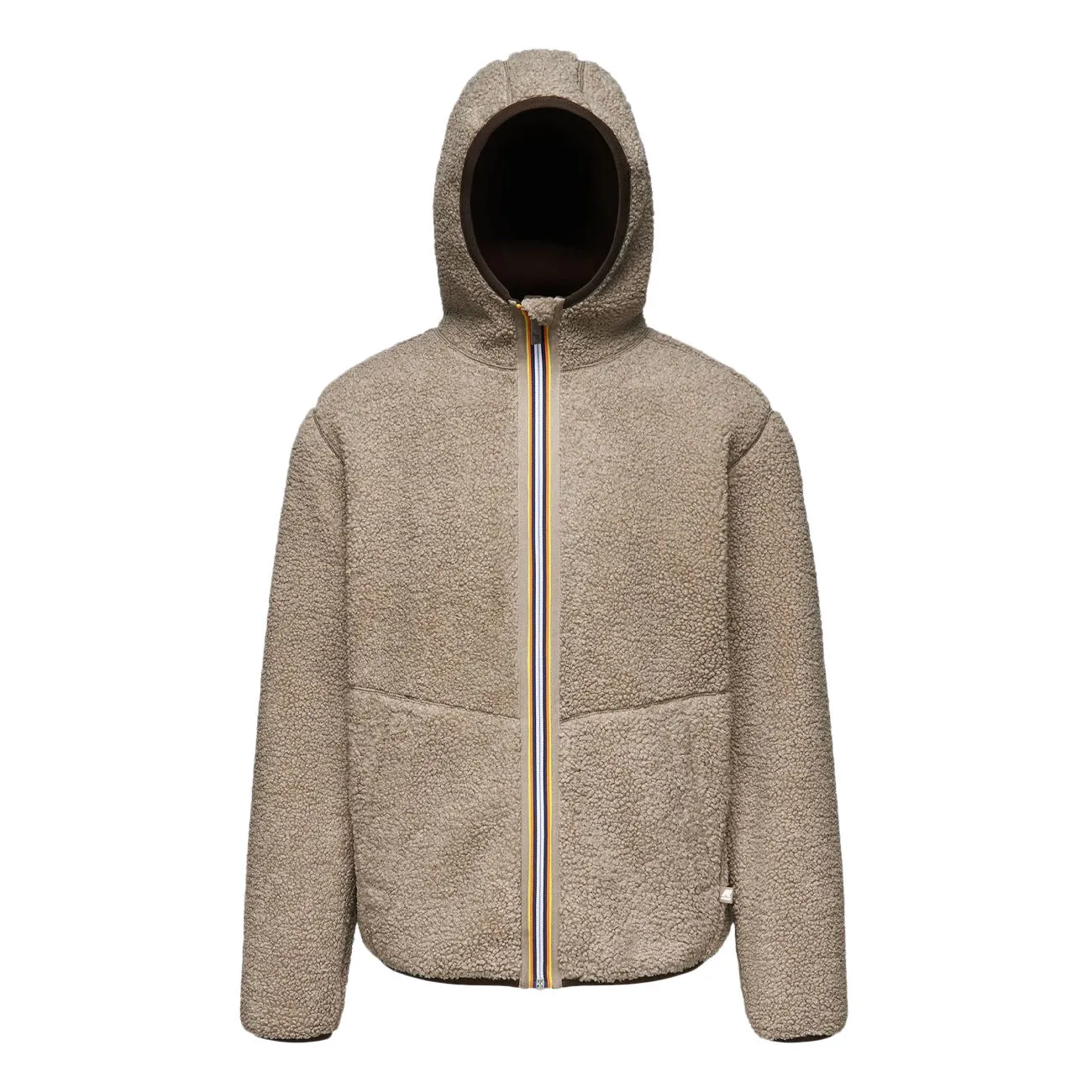 Brown Beige Men's Jack Sherpa Polar Pile Hoodie