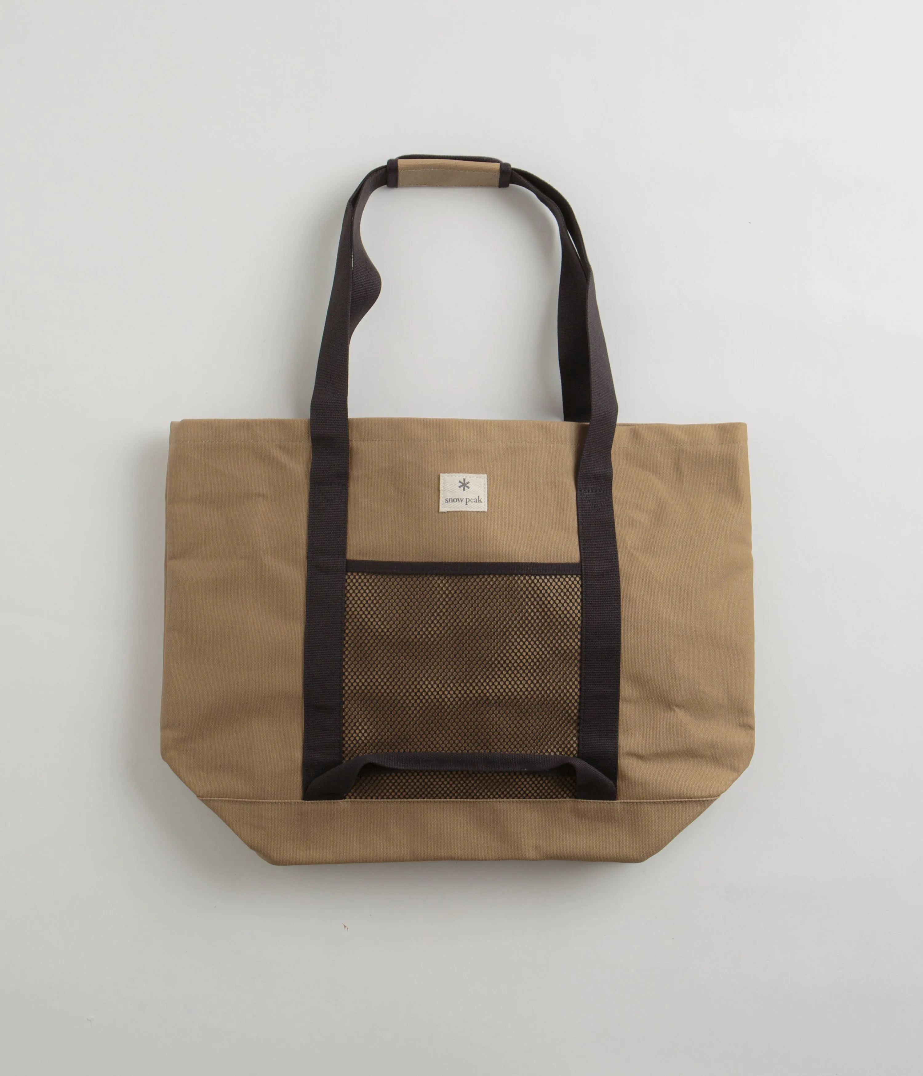 Brown Snow Peak Medium Tote Bag