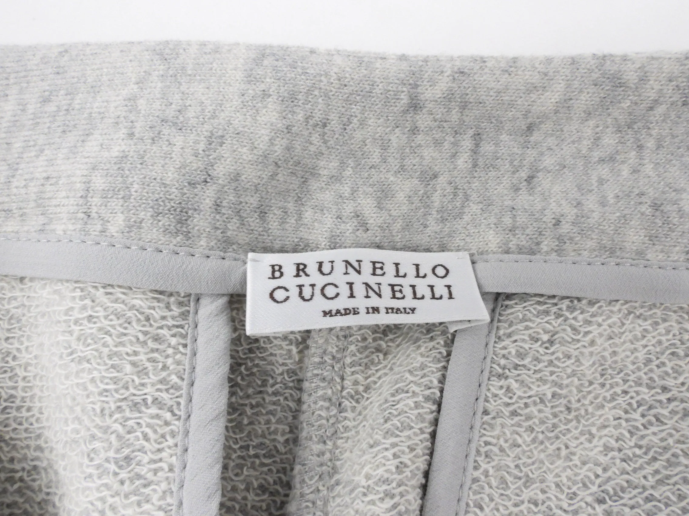 Brunello Cucinelli Grey Heather Cashmere Blend Jogger Pants S