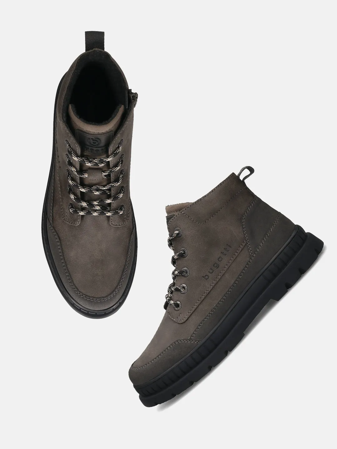 bugatti Brown & Dark Grey Casual Boots