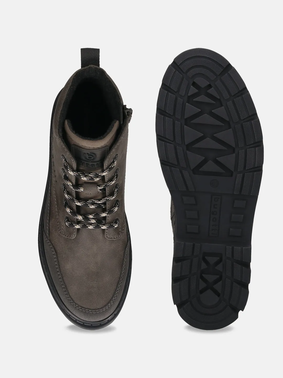 bugatti Brown & Dark Grey Casual Boots