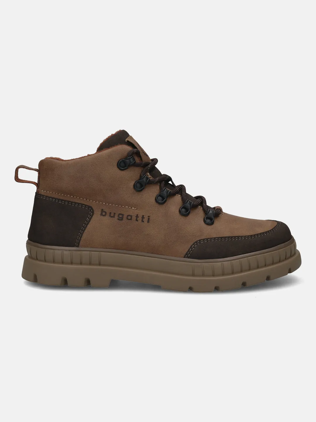 bugatti Cognac &  Dark Brown Casual Boots