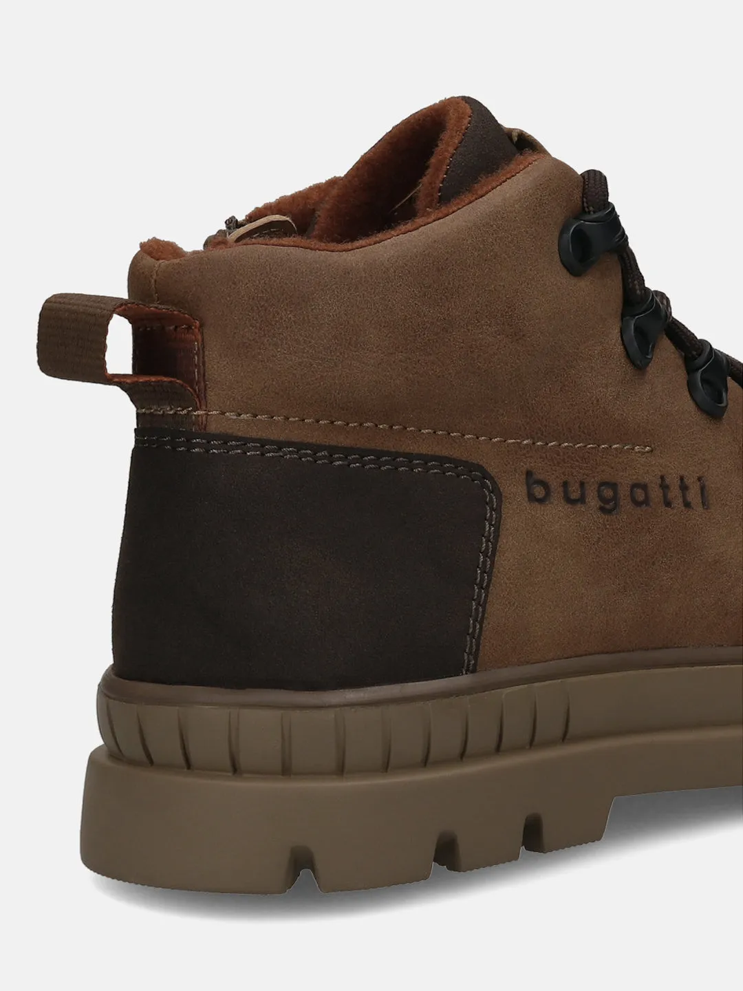 bugatti Cognac &  Dark Brown Casual Boots