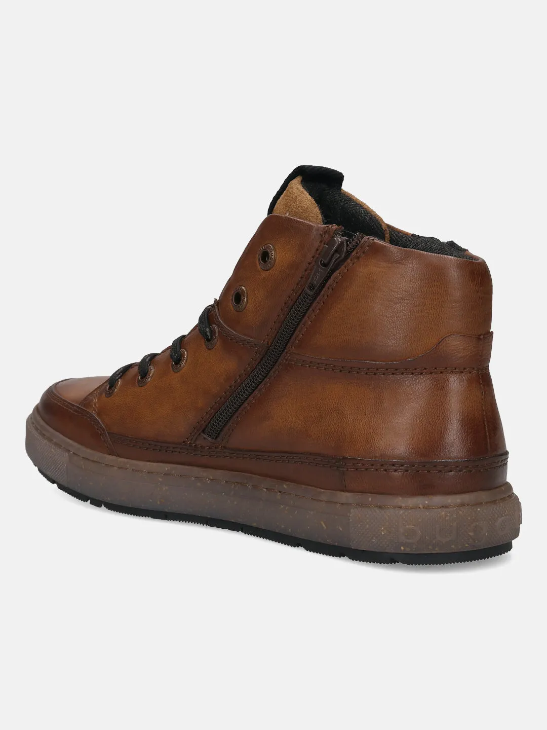 bugatti Cognac Premium Leather Casual Boots