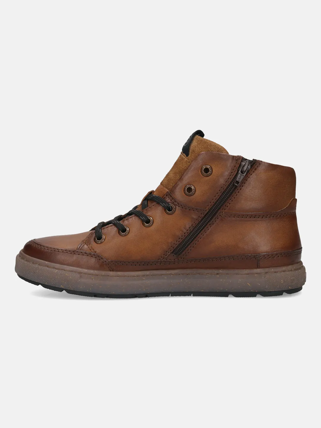 bugatti Cognac Premium Leather Casual Boots