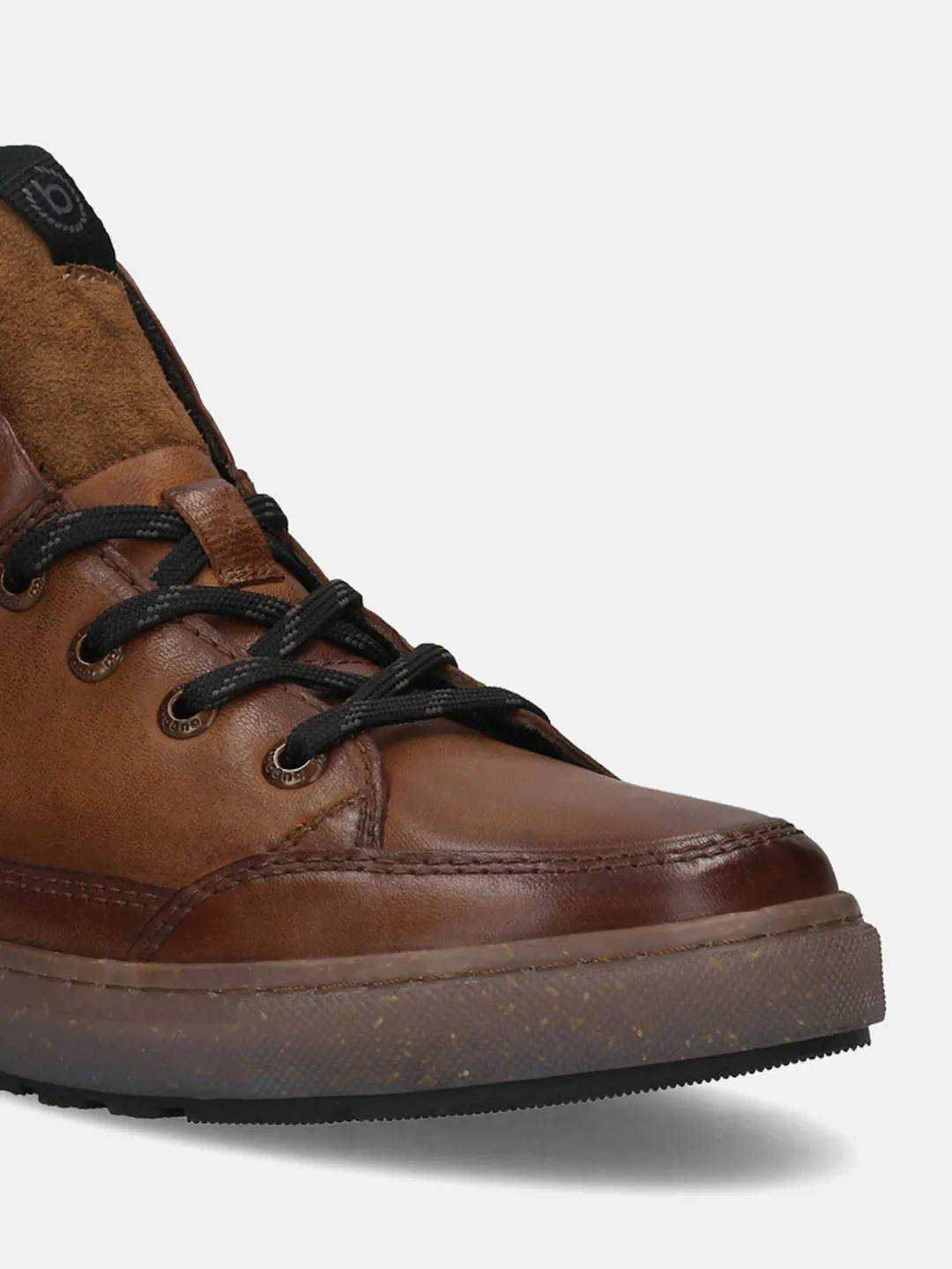 bugatti Cognac Premium Leather Casual Boots