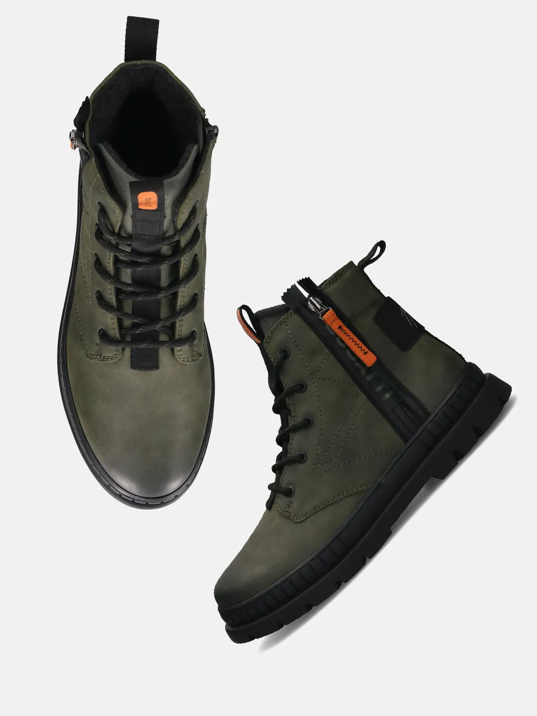 bugatti Dark Green Casual Boots