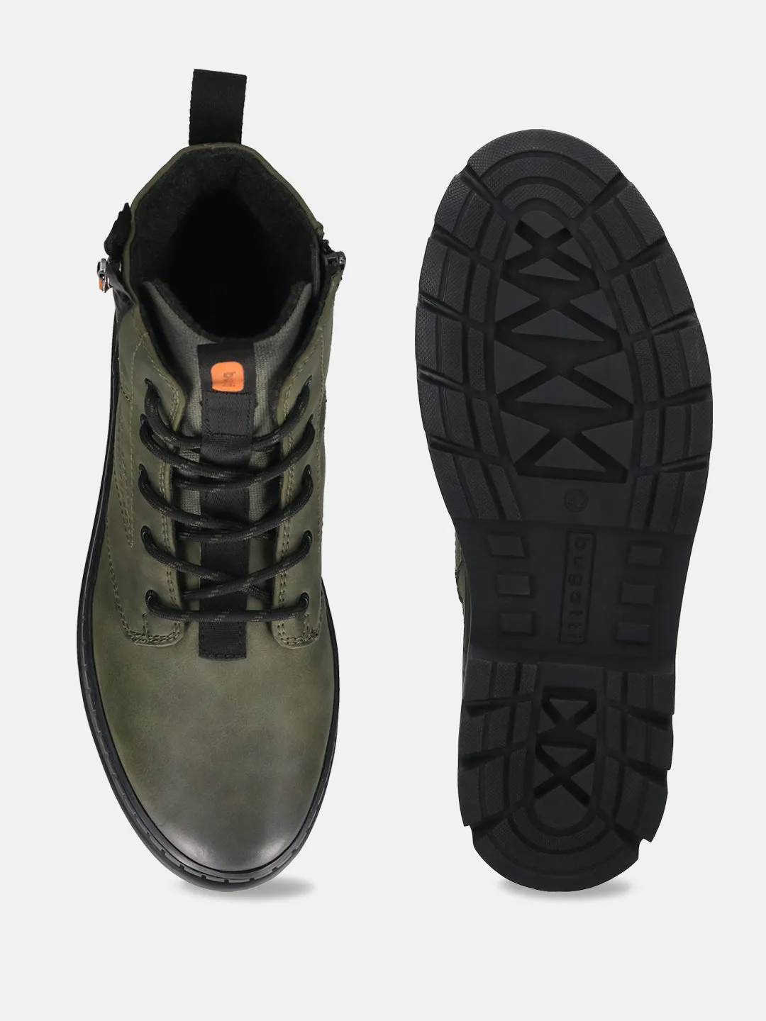 bugatti Dark Green Casual Boots