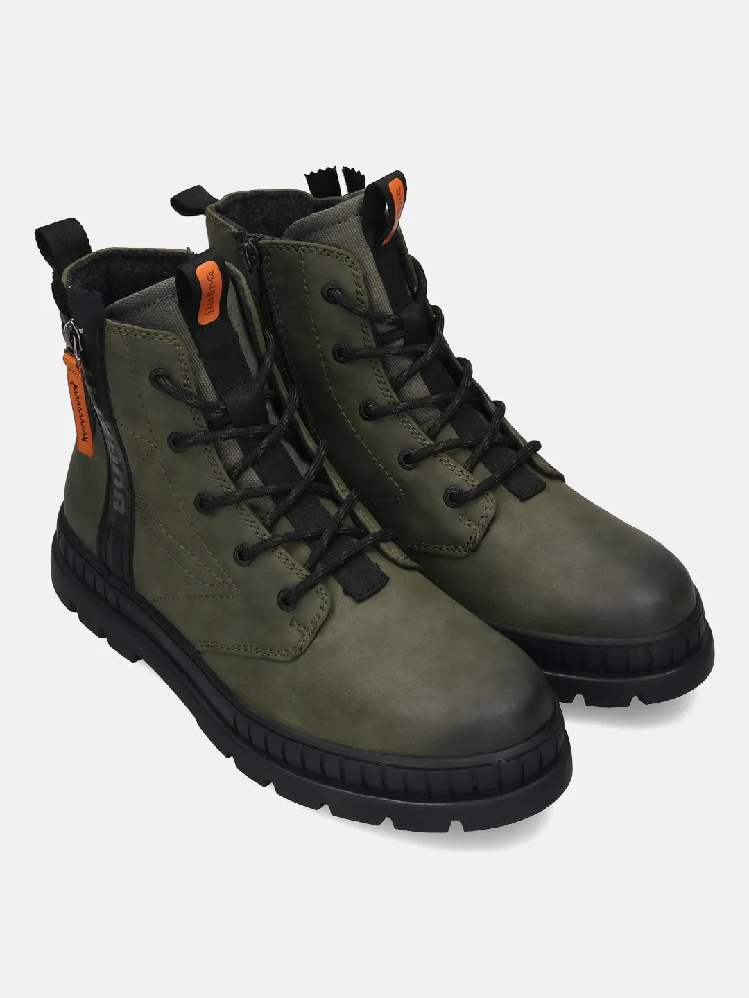 bugatti Dark Green Casual Boots