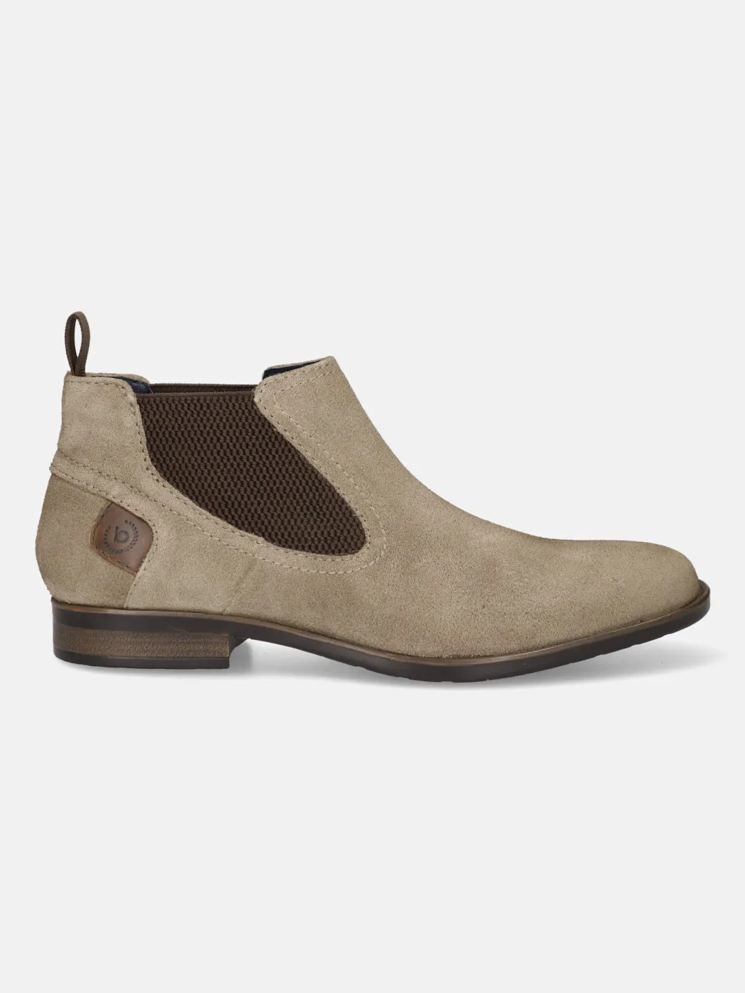 bugatti Taupe Suede Chelsea Boots