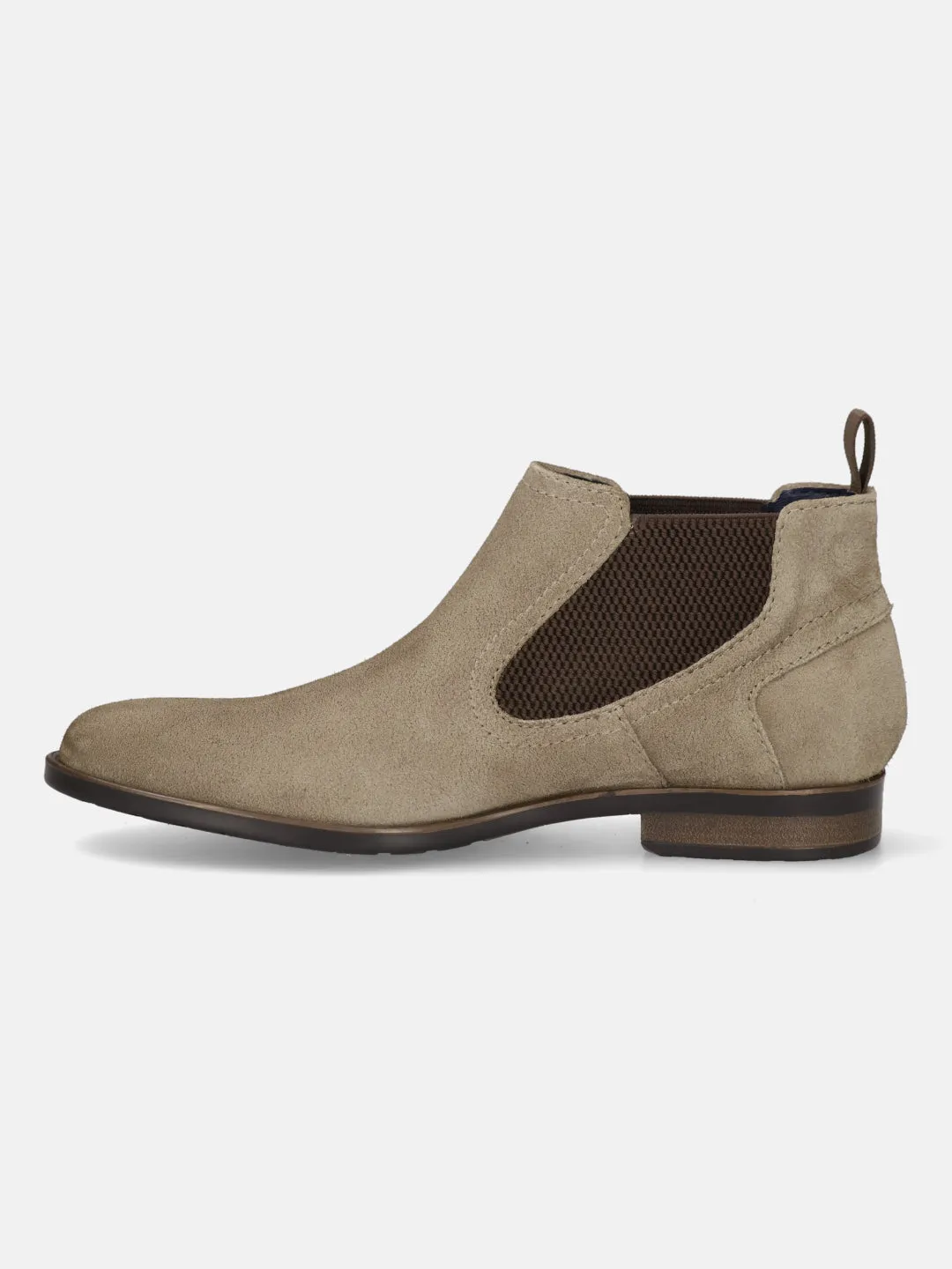 bugatti Taupe Suede Chelsea Boots