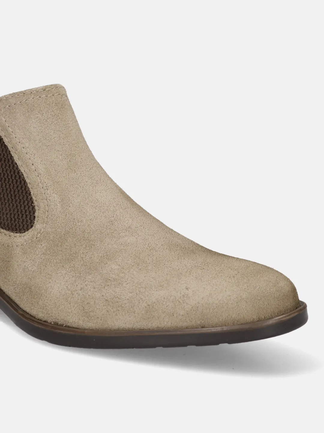 bugatti Taupe Suede Chelsea Boots