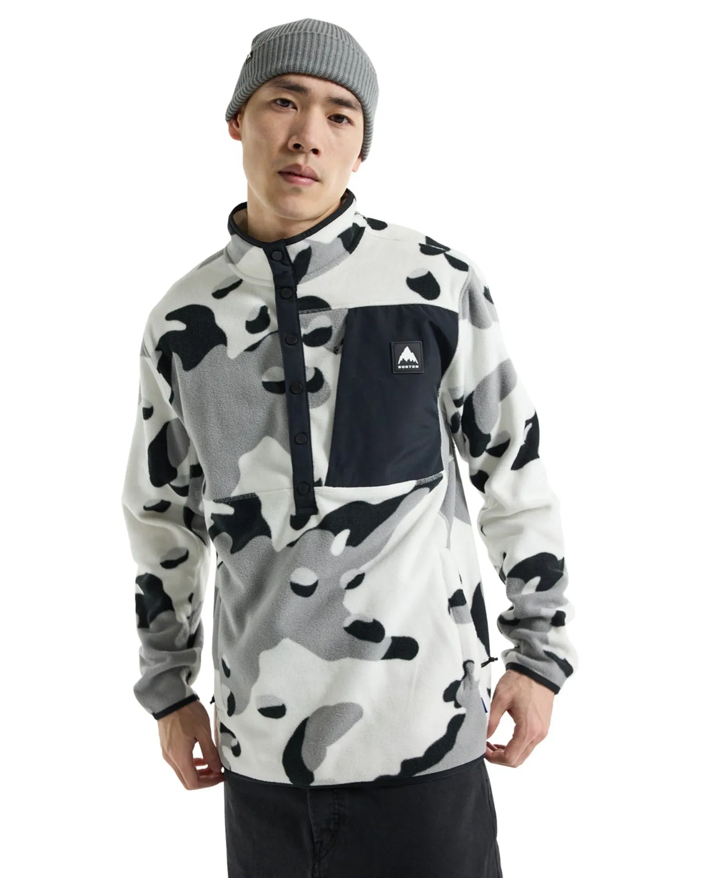 Burton Cinder Fleece Pullover - Stout White Cookie Camo