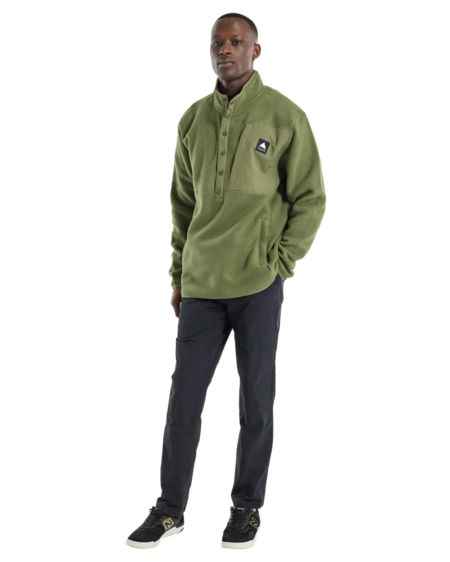 Burton Men's Cinder Fleece Pullover - Forest Moss - Shop Now