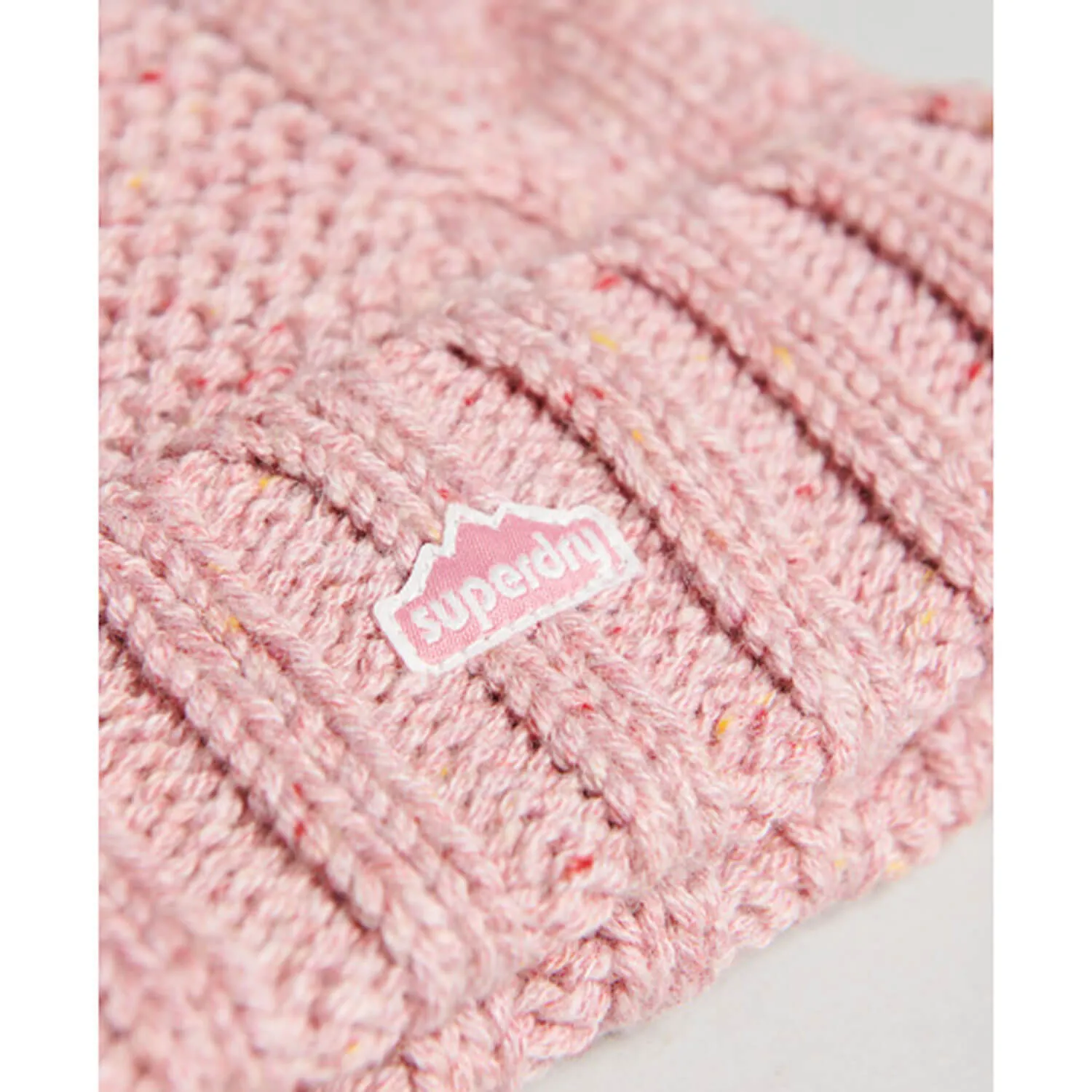 Cable Knit Bobble Beanie Rose - Shop Now!